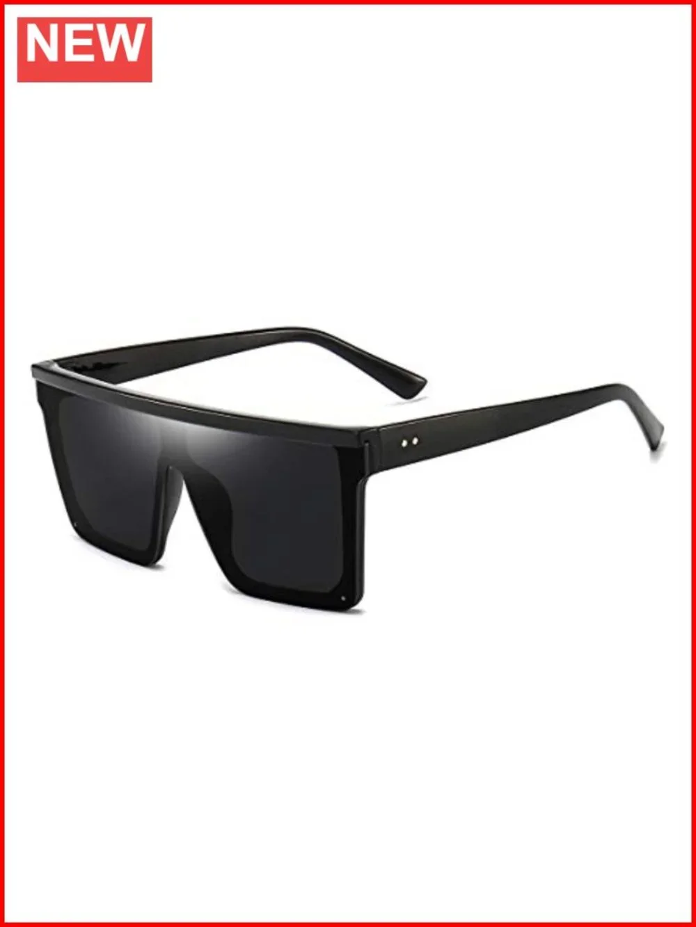 Oversized Square Sunglasses for Women Men Fashion Flat Top Big Frame UV400